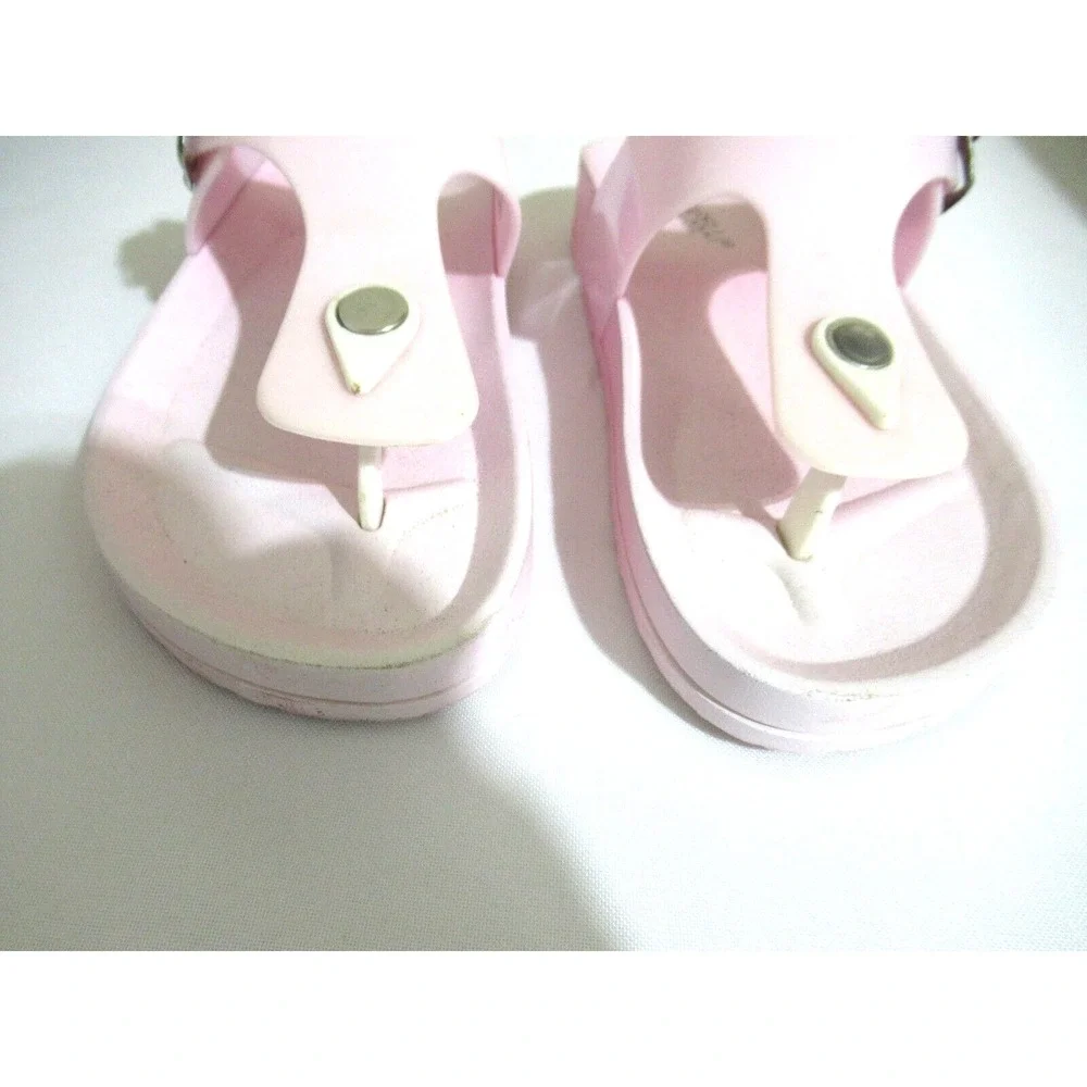 Capelli New York Youth Girl's Pink Rubber Buckle Sandals Size 33